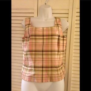 Ann Taylor Petite Plaid Tank